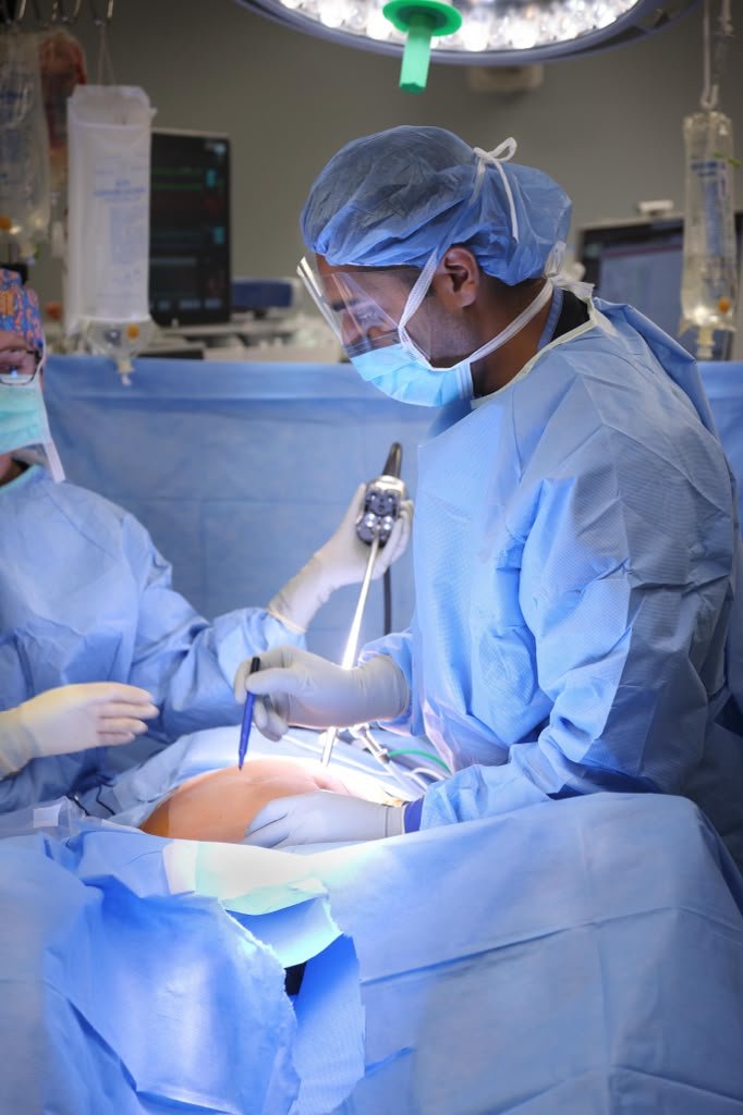 Dr. Dattani performing surgery